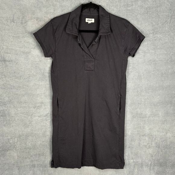 Pact Dress Women Extra Small Black Short Sleeve Organic Cotton Sustainable Comfy - Picture 1 of 13